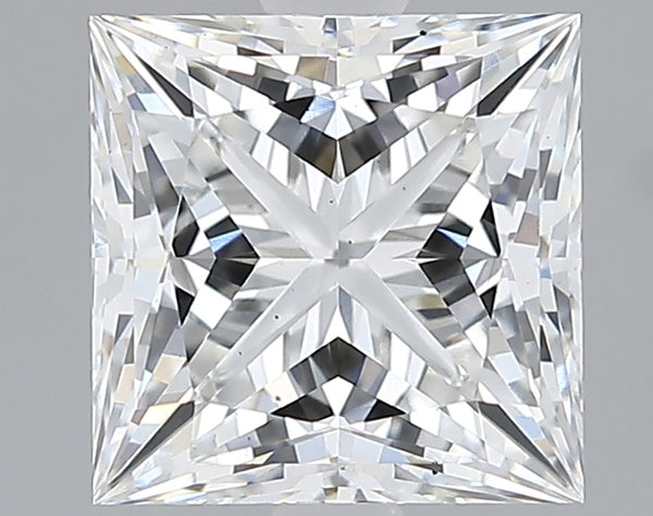 Lab-Grown 2.27 Carat Princess Cut Diamond color F Clarity VS2 With GIA Certificate, precious stones, engagement diamonds