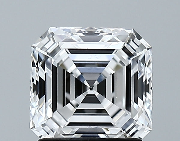 Lab-Grown 1.61 Carat Asscher Cut Diamond color D Clarity VS1 With GIA Certificate, precious stones, engagement diamonds