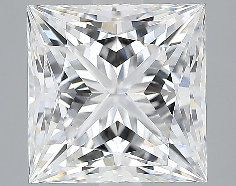 Lab-Grown 2.65 Carat Princess Cut Diamond color D Clarity VVS2, precious stones, engagement diamonds