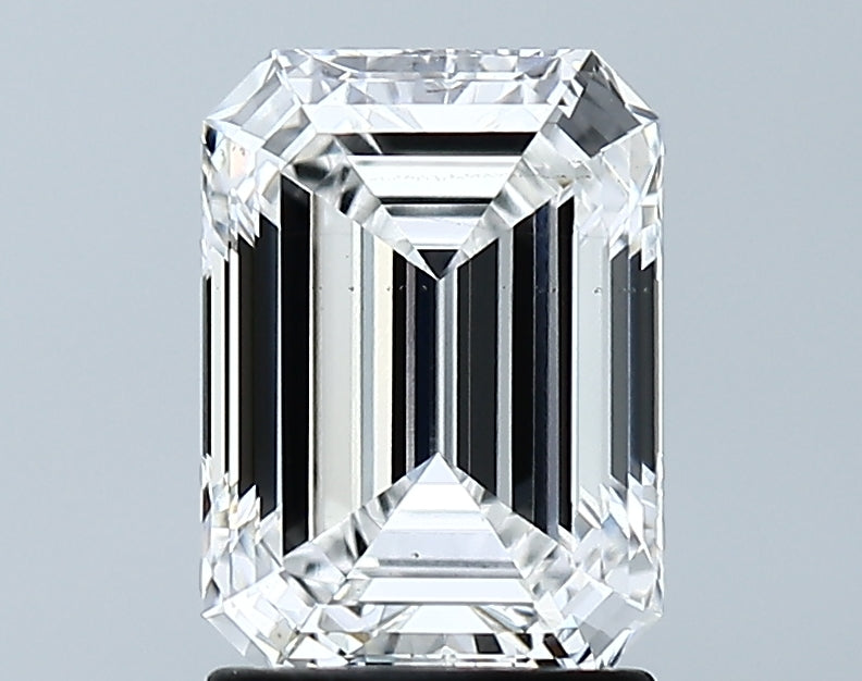 Lab-Grown 1.98 Carat Emerald Cut Diamond color F Clarity SI1 With GIA Certificate, precious stones, engagement diamonds