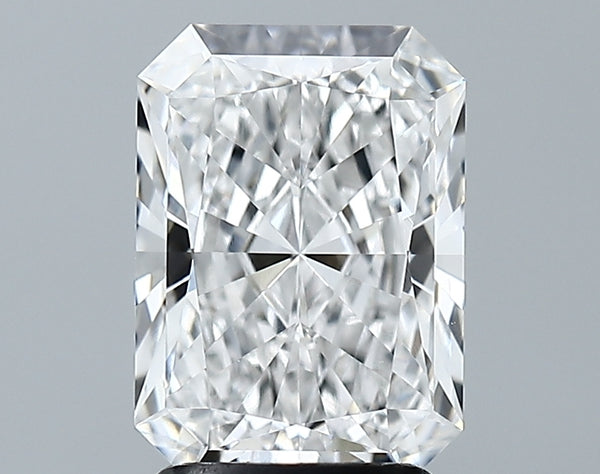 Lab-Grown 2.57 Carat Radiant Cut Diamond color E Clarity VVS1 With GIA Certificate, precious stones, engagement diamonds