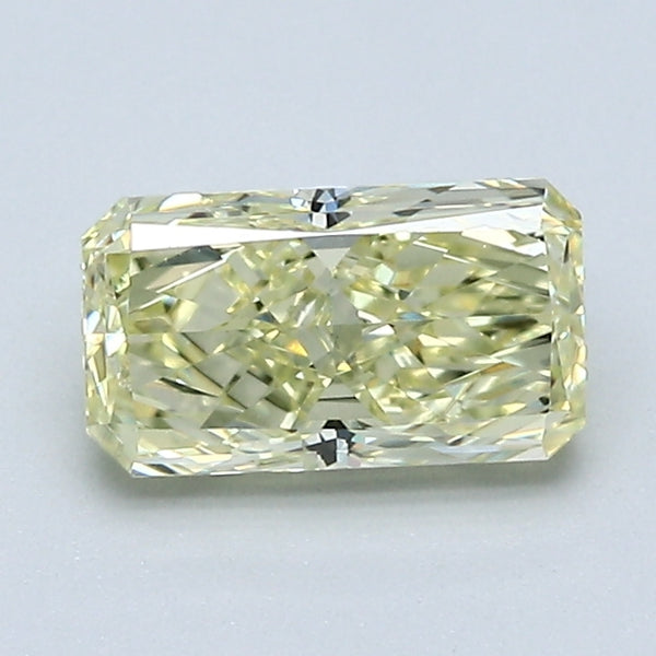 1.00 Carat Radiant Cut Diamond color Fancy Light  Yellow Clarity VS1, natural diamonds, precious stones, engagement diamonds