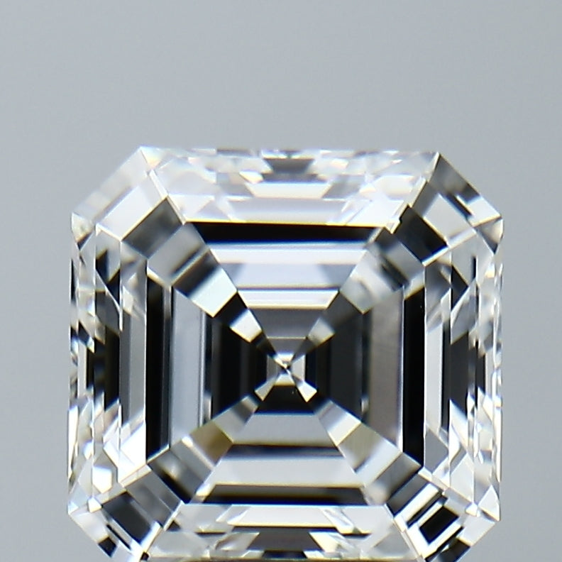 Lab-Grown 4.10 Carat Asscher Cut Diamond color E Clarity VVS2, precious stones, engagement diamonds