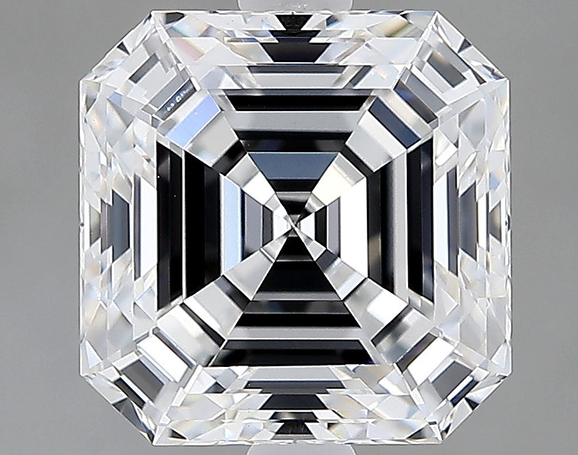 Lab-Grown 2.76 Carat Asscher Cut Diamond color E Clarity VVS2 With GIA Certificate, precious stones, engagement diamonds
