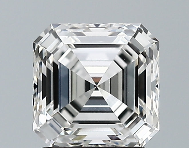 Lab-Grown 1.55 Carat Asscher Cut Diamond color H Clarity VVS2 With GIA Certificate, precious stones, engagement diamonds