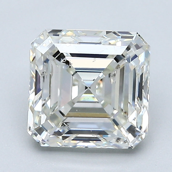 2.03 Carat Asscher Cut Natural Mined Diamond J Color SI2 Clarity With GIA Certificate, natural diamonds, precious stones, engagement diamonds
