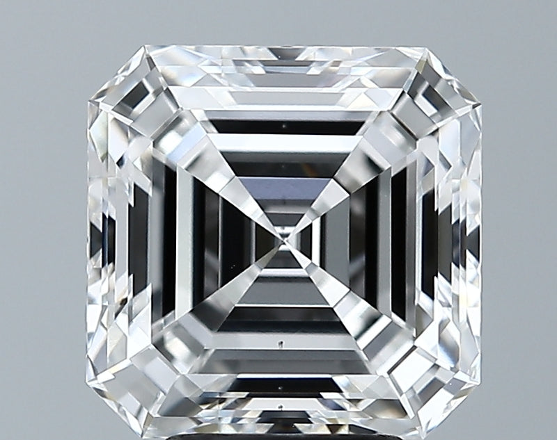 Lab-Grown 4.10 Carat Asscher Cut Diamond color D Clarity VS2 With GIA Certificate, precious stones, engagement diamonds