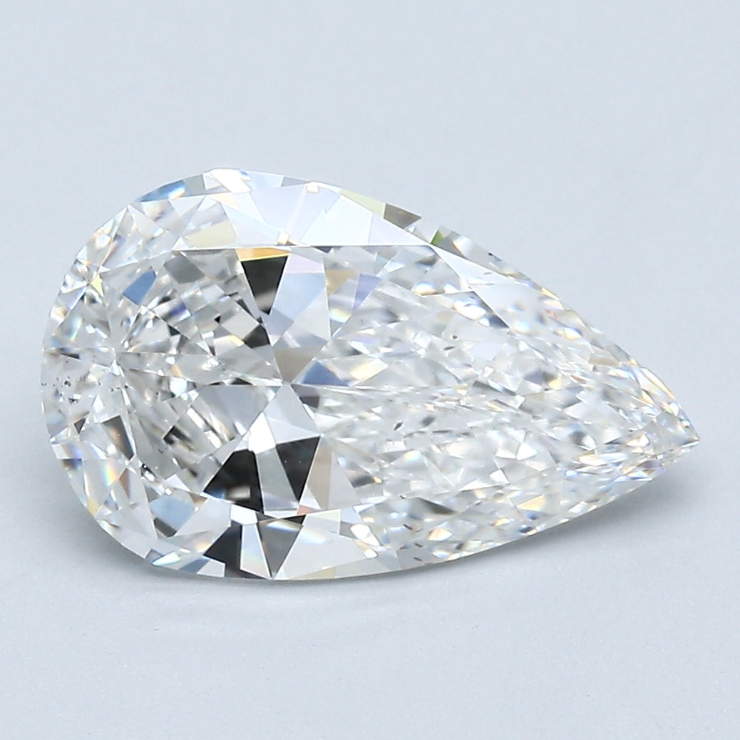 2.52 Ct Pear Shape Diamond Natural F-SI1 with GIA Certificate, natural diamonds, precious stones, engagement diamonds
