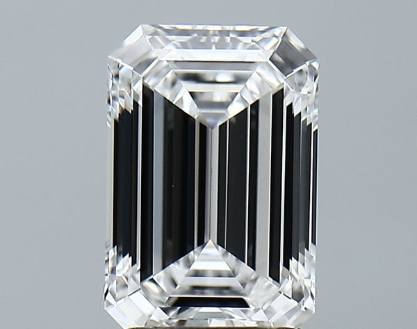 Lab-Grown 2.56 Carat Emerald Cut Diamond color D Clarity VVS2 With GIA Certificate, precious stones, engagement diamonds