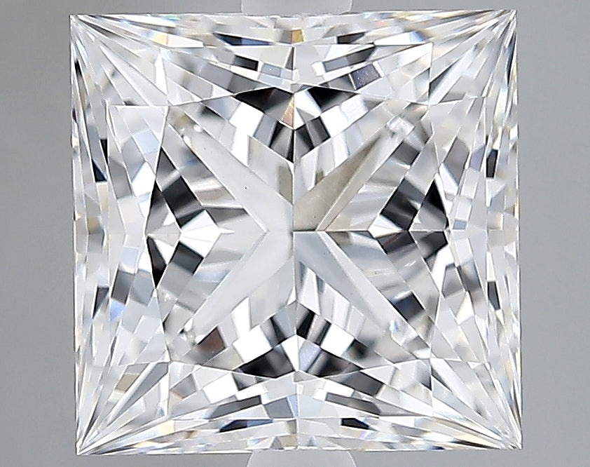 Lab-Grown 3.06 Carat Princess Cut Diamond color E Clarity VVS2 With GIA Certificate, precious stones, engagement diamonds
