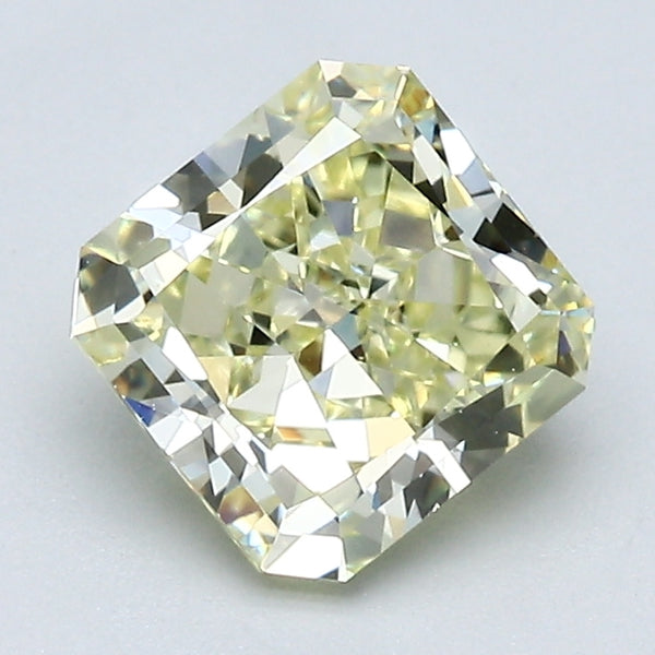 1.57 Carat Radiant Cut Natural Mined Diamond Fancy Light  Yellow Color VS1 Clarity With GIA Certificate, natural diamonds, precious stones, engagement diamonds