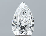 Lab-Grown 2.70 Carat Pear Shape Diamond color D Clarity VVS1 With GIA Certificate, precious stones, engagement diamonds