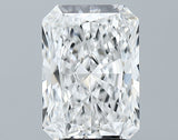 Lab-Grown 3.65 Carat Radiant Cut Diamond color E Clarity VVS2 With GIA Certificate, precious stones, engagement diamonds