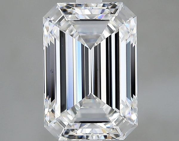 Lab-Grown 3.18 Carat Emerald Cut Diamond color D Clarity VVS2, precious stones, engagement diamonds