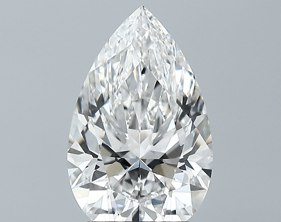 Lab-Grown 2.49 Carat Pear Shape Diamond color D Clarity VS1, precious stones, engagement diamonds