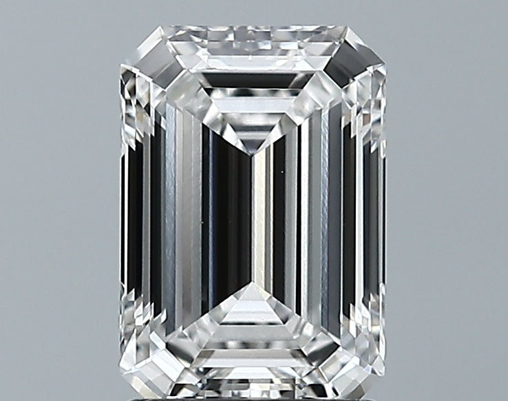 Lab-Grown 1.72 Carat Emerald Cut Diamond color E Clarity VS2 With GIA Certificate, precious stones, engagement diamonds