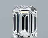 Lab-Grown 1.00 Carat Emerald Cut Diamond color D Clarity VVS2 With GIA Certificate, precious stones, engagement diamonds