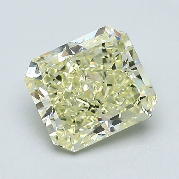 1.25 Carat Radiant Cut Natural Mined Diamond Fancy Light  Yellow Color VS1 Clarity With GIA Certificate, natural diamonds, precious stones, engagement diamonds