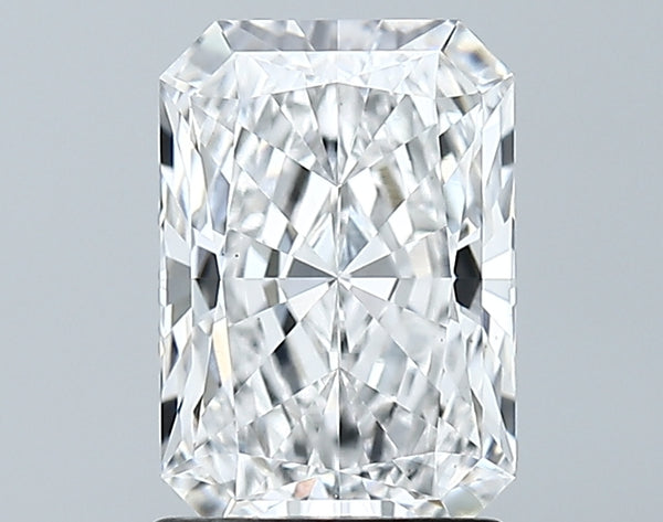 Lab-Grown 1.69 Carat Radiant Cut Diamond color E Clarity VS1 With GIA Certificate, precious stones, engagement diamonds