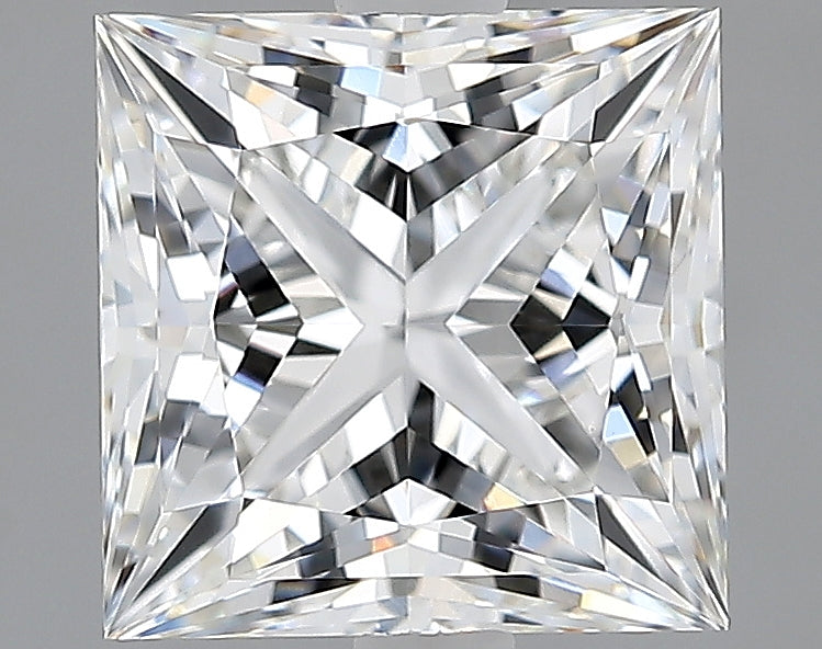 Lab-Grown 2.38 Carat Princess Cut Diamond color E Clarity VVS2, precious stones, engagement diamonds