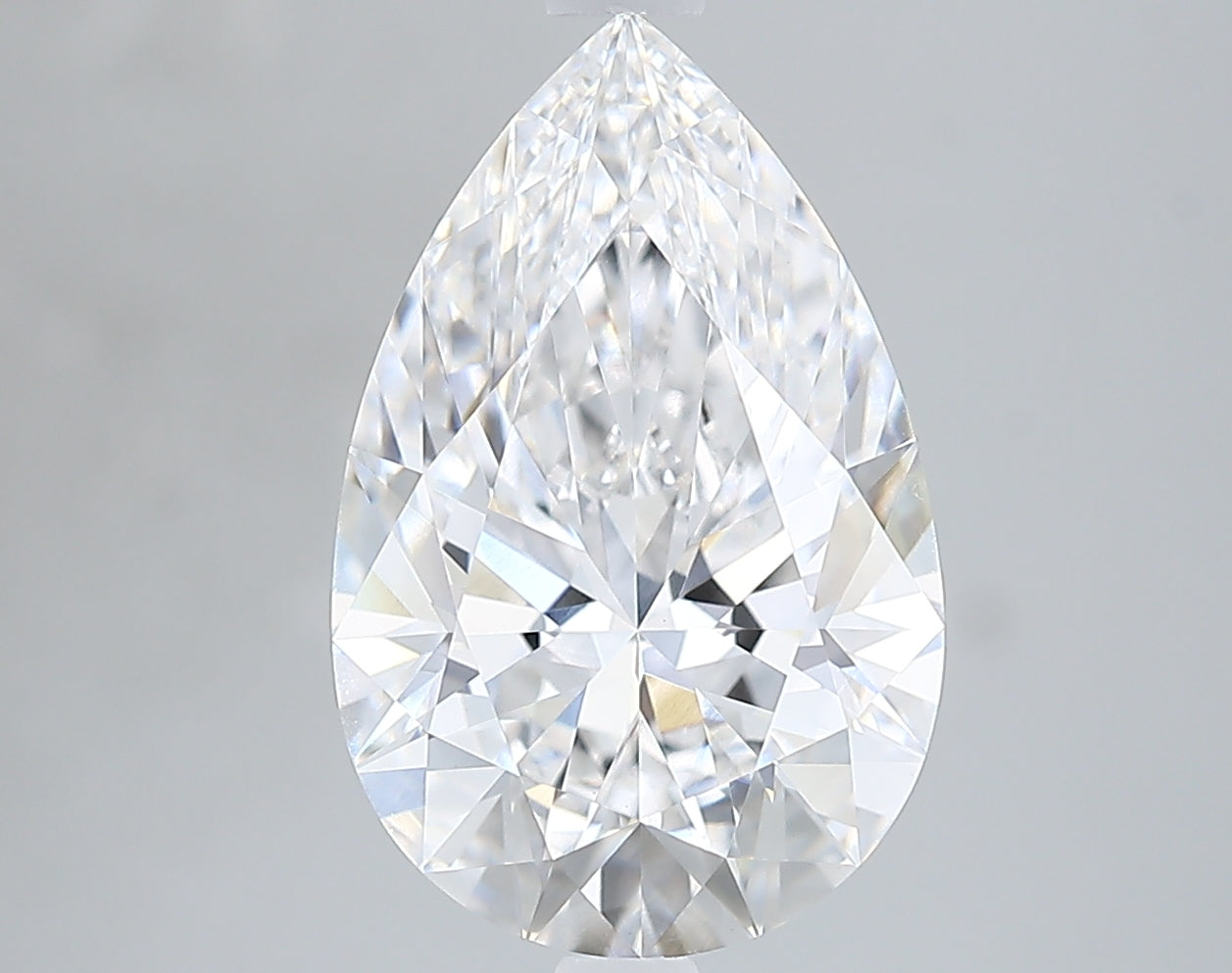 Lab-Grown 3.02 Carat Pear Shape Diamond color E Clarity VVS2, precious stones, engagement diamonds