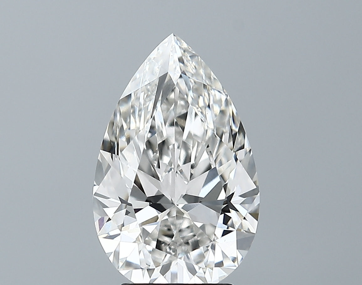 Lab-Grown 3.00 Carat Pear Shape Diamond color G Clarity VS1 With GIA Certificate, precious stones, engagement diamonds