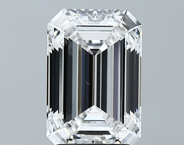 Lab-Grown 3.13 Carat Emerald Cut Diamond color E Clarity VVS2 With GIA Certificate, precious stones, engagement diamonds