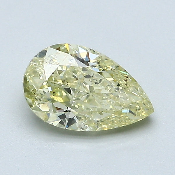 1.00 Carat Pear Shape Natural Mined Diamond Fancy  Yellow Color I1 Clarity With GIA Certificate, natural diamonds, precious stones, engagement diamonds