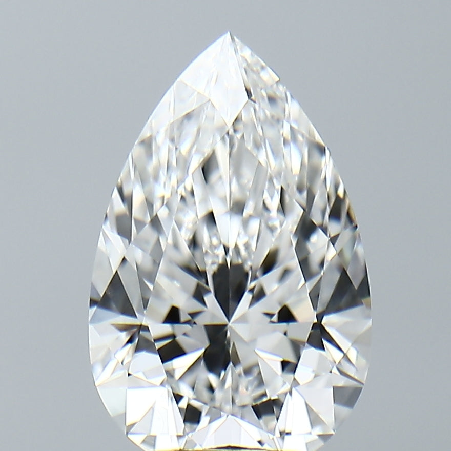 Lab-Grown 3.31 Carat Pear Shape Diamond color E Clarity VVS2, precious stones, engagement diamonds