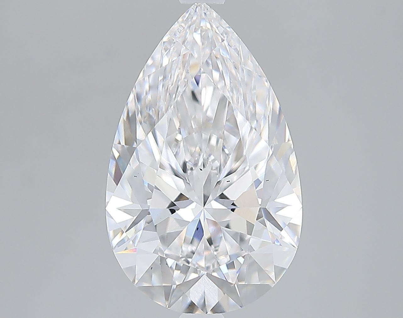 Lab-Grown 3.21 Carat Pear Shape Diamond color E Clarity SI1 With GIA Certificate, precious stones, engagement diamonds