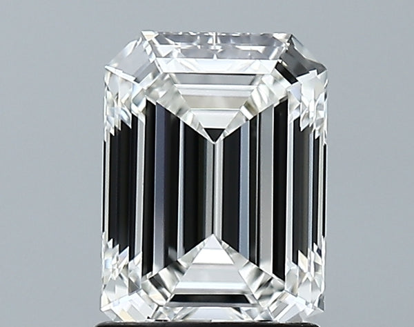 Lab-Grown 1.54 Carat Emerald Cut Diamond color F Clarity VVS1, precious stones, engagement diamonds