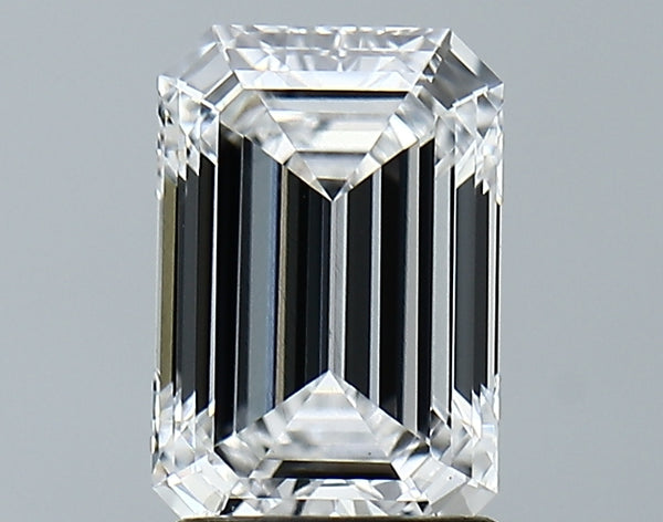 Lab-Grown 2.08 Carat Emerald Cut Diamond color D Clarity VVS2 With GIA Certificate, precious stones, engagement diamonds