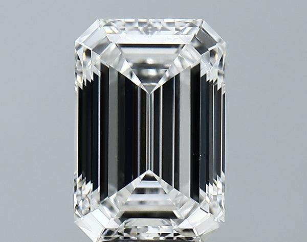 Lab-Grown 3.17 Carat Emerald Cut Diamond color E Clarity VVS2 With GIA Certificate, precious stones, engagement diamonds