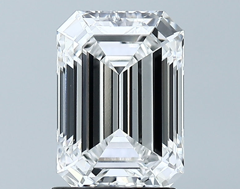 Lab-Grown 1.85 Carat Emerald Cut Diamond color E Clarity VS1 With GIA Certificate, precious stones, engagement diamonds