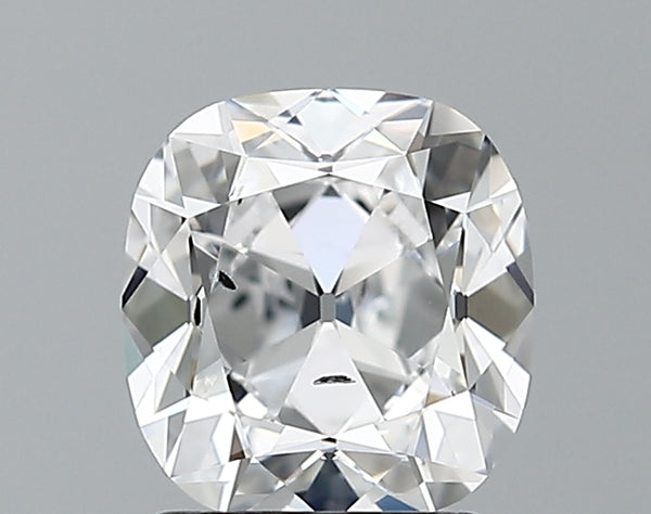 Lab-Grown 1.56 Carat Antique Cushion Cut Diamond color D Clarity SI1 With GIA Certificate, precious stones, engagement diamonds