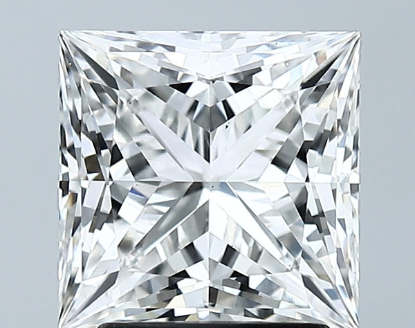 Lab-Grown 2.63 Carat Princess Cut Diamond color G Clarity VS1 With GIA Certificate, precious stones, engagement diamonds
