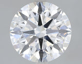 Lab-Grown 3.17 Carat Round Brilliant Diamond color E Clarity VVS2 With GIA Certificate, precious stones, engagement diamonds