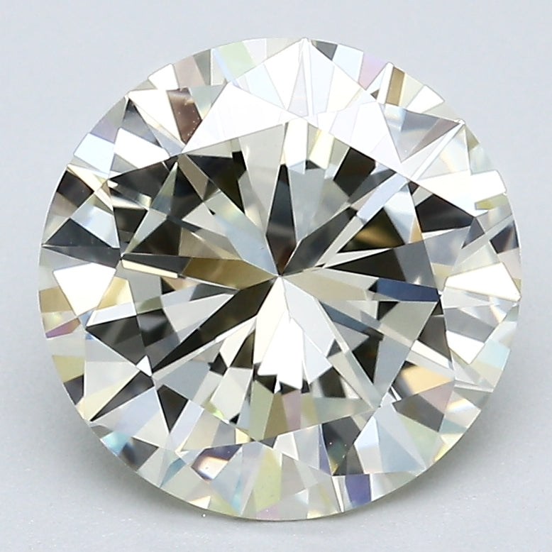 3.09 Carat Round Brilliant Natural Mined Diamond N Color VS2 Clarity With GIA Certificate, natural diamonds, precious stones, engagement diamonds