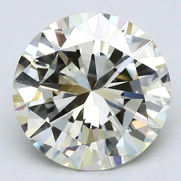 3.09 Carat Round Brilliant Natural Mined Diamond N Color VS2 Clarity With GIA Certificate, natural diamonds, precious stones, engagement diamonds