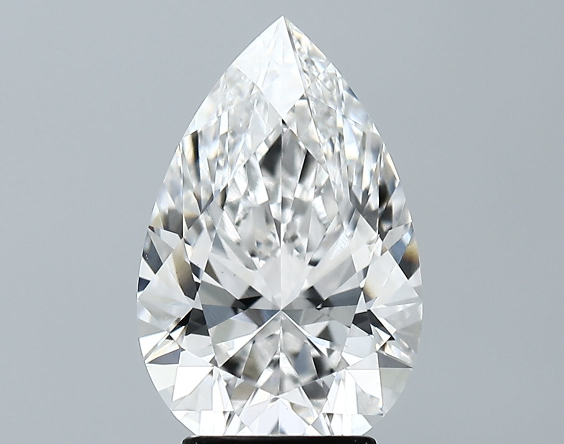 Lab-Grown 3.55 Carat Pear Shape Diamond color F Clarity VS1 With GIA Certificate, precious stones, engagement diamonds