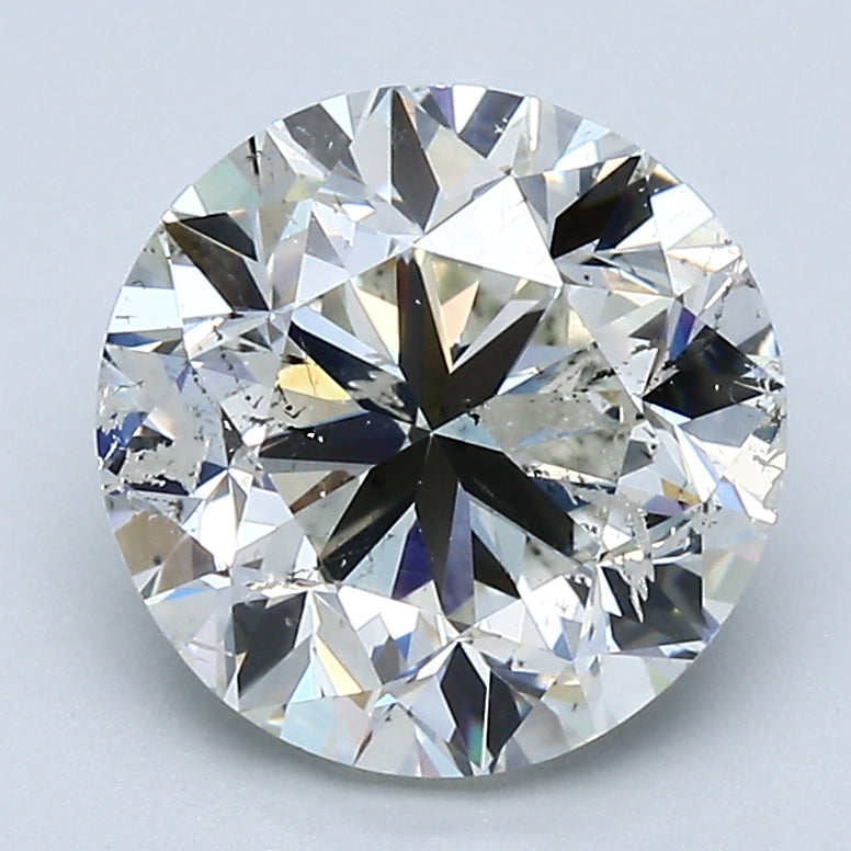 3.01 Carat Round Brilliant Natural Mined Diamond J Color I1 Clarity With GIA Certificate, natural diamonds, precious stones, engagement diamonds