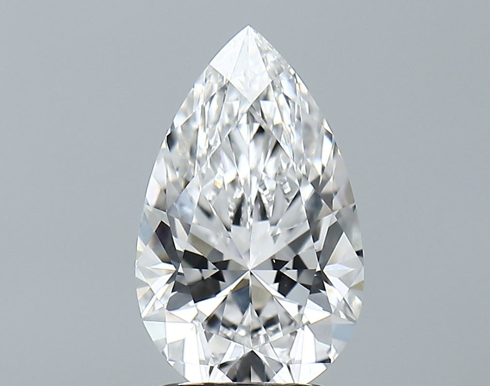 Lab-Grown 2.09 Carat Pear Shape Diamond color D Clarity VVS2, precious stones, engagement diamonds
