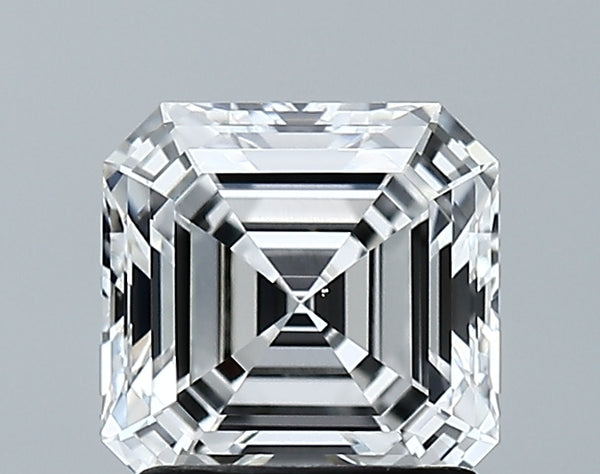 Lab-Grown 1.56 Carat Asscher Cut Diamond color D Clarity VS1 With GIA Certificate, precious stones, engagement diamonds