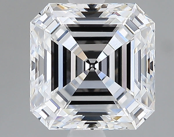 Lab-Grown 2.09 Carat Asscher Cut Diamond color E Clarity VS1 With GIA Certificate, precious stones, engagement diamonds