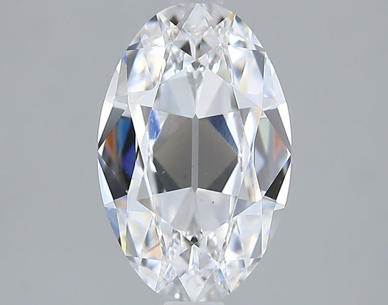 Lab-Grown 2.03 Carat Antique Oval Shape Diamond color D Clarity SI1 With GIA Certificate, precious stones, engagement diamonds