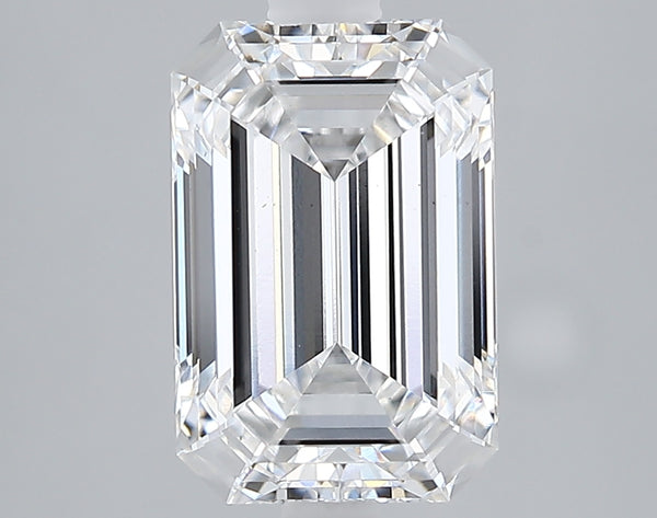 Lab-Grown 2.66 Carat Emerald Cut Diamond color E Clarity VS1 With GIA Certificate, precious stones, engagement diamonds