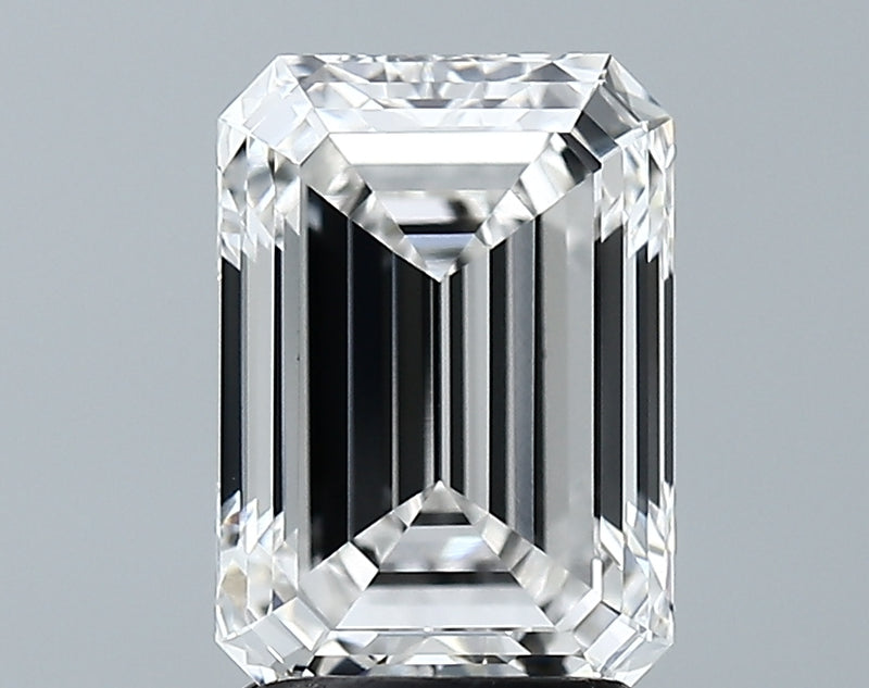 Lab-Grown 2.69 Carat Emerald Cut Diamond color F Clarity VVS2, precious stones, engagement diamonds