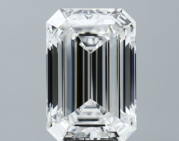 Lab-Grown 7.09 Carat Emerald Cut Diamond color E Clarity VS1, precious stones, engagement diamonds