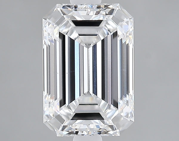 Lab-Grown 2.11 Carat Emerald Cut Diamond color E Clarity VS2 With GIA Certificate, precious stones, engagement diamonds