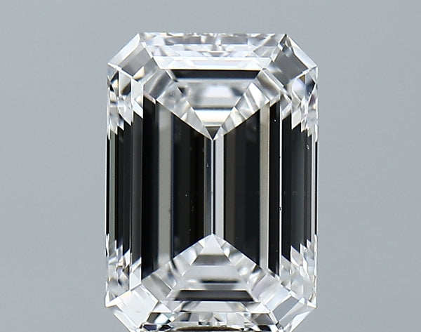 Lab-Grown 2.72 Carat Emerald Cut Diamond color D Clarity VS2, precious stones, engagement diamonds